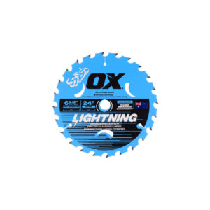 OX Pro Lightning 6-1/2-Inch Circular Saw Blade | 24-Tooth & 5/8" Bore