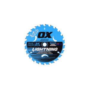 OX Pro Lightning 7-1/4-Inch Circular   Saw Blade | 24-Tooth & DM5/8" Bore