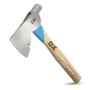 Pro 14-Inch Carbon Steel Hatchet | Straight Hickory Handle