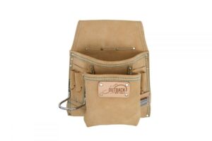 Trade Tool/Fastener Pouch - Suede Leather | 8-Pocket