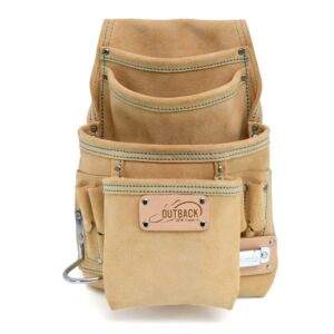 Trade Tool/Fastener Pouch - Suede Leather | 10-Pocket