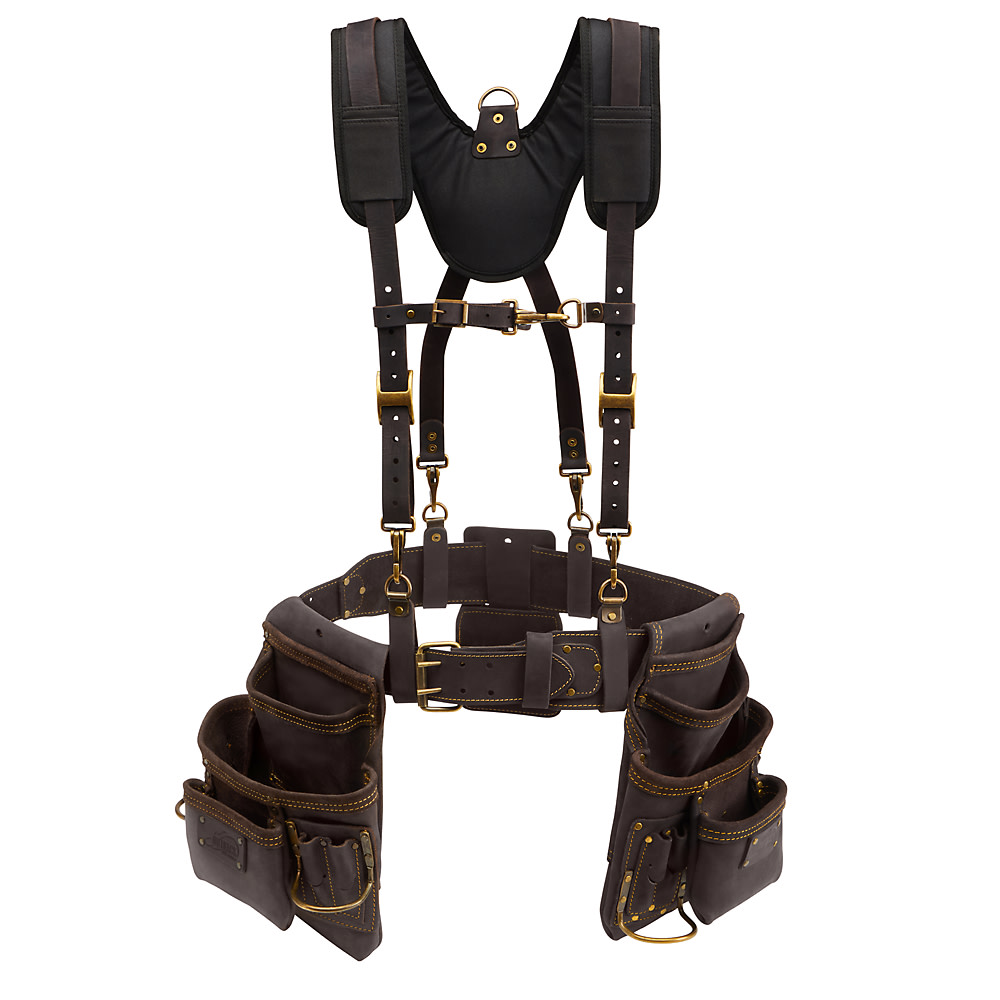 OX Pro Oil-Tanned Leather Framing Rig With Suspenders - OX Tools