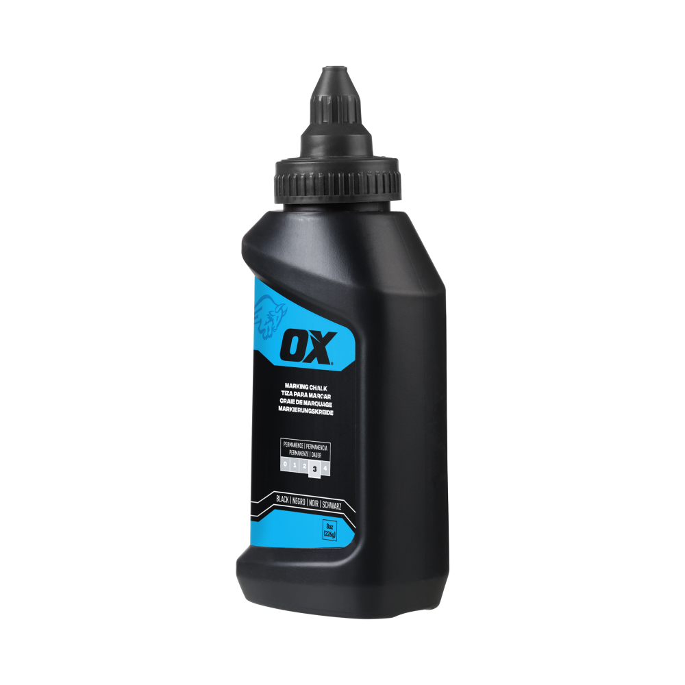 OX Pro 226g/8-Ounce Permanent Black Marking Chalk